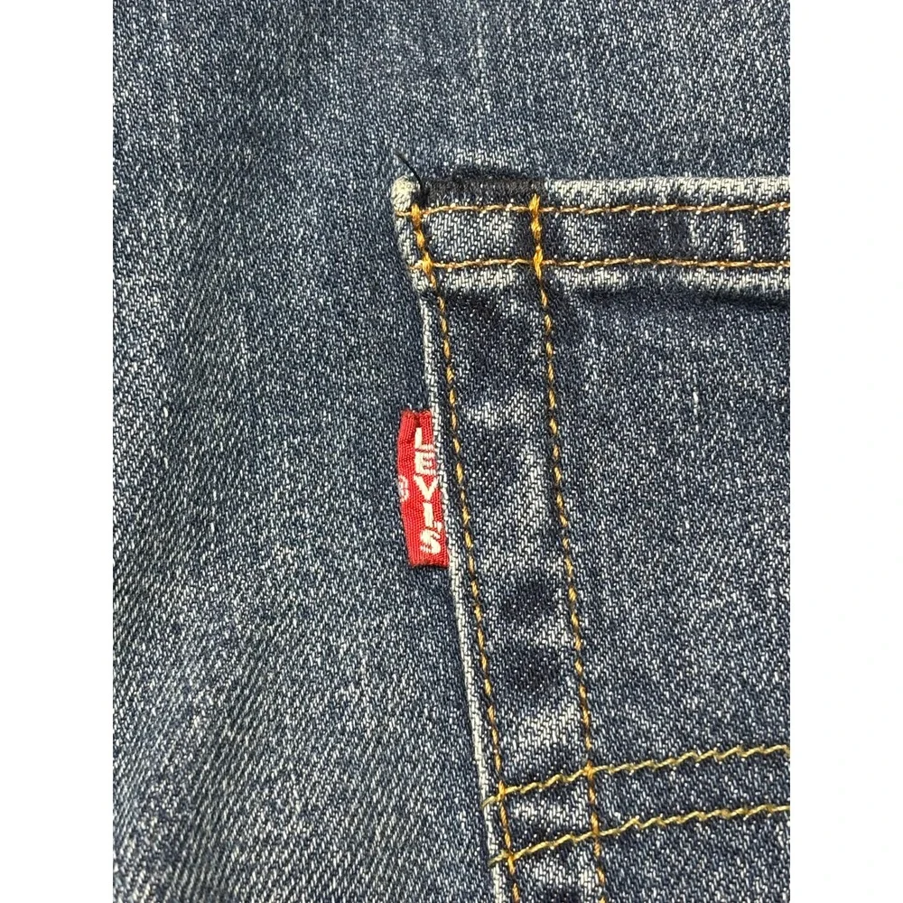 Levis Premium Big E 512 Slim Taper Blue Jeans Mens 33x28 Medium Wash Stretch‎